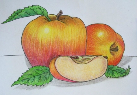 Як намалювати яблуко? Майстер-клас, як малювати яблука поетапно